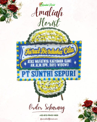 Papan Bunga Duka di Banjarsari
