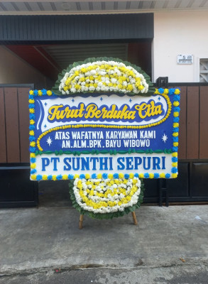 Papan Bunga Duka di Banjarsari